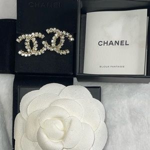 Chanel CC Logo Earrings (Large size)